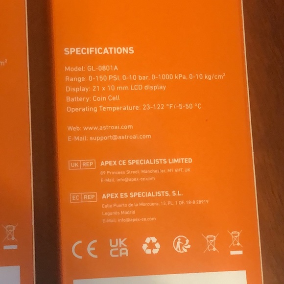 New Pack of 2 AstroAI Digital Tire Pressure Gauge 150 PSI for Car Truck Bicycle - Picture 6 of 7